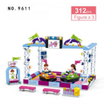 LEGO Friends girls castle princess carriage Compatible brick power puff girl for building block blocks