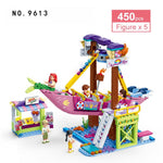 LEGO Friends girls castle princess carriage Compatible brick power puff girl for building block blocks