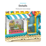 LEGO 490Pcs Friends Princess Seaside Series Building Blocks Seafood Restaurant Set Figures DIY Educational Brick