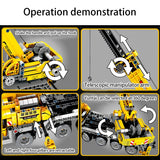 LEGO 665pcs Engineering Bulldozer Crane Technic Dump Truck Building Blocks City Construction vehicle car Toy For Children gifts