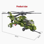 LEGO Military KJ-2000 Air Early Warning Aircraft Building Blocks WW2 Helicopter Army weapon soldier model bricks