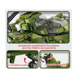 LEGO Military KJ-2000 Air Early Warning Aircraft Building Blocks WW2 Helicopter Army weapon soldier model bricks