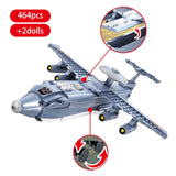 LEGO Military KJ-2000 Air Early Warning Aircraft Building Blocks WW2 Helicopter Army weapon soldier model bricks