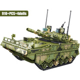 LEGO WW2 Chariot Missile Car Vehicle Model Building Blocks Military Technic Weapons Army Tank Soldier Figures Bricks