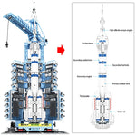 LEGO City Spaceship RC Aerospace Rocket Building Blocks Technic Remote Control Carrier Space Launch Bricks Toys For Children
