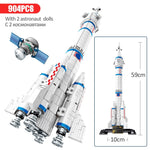 LEGO City Technic Aviation Rocket Building Blocks Creator Artificial Satellite Space Launcher Cosmonaut Figures Bricks