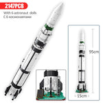 LEGO City Technic Aviation Rocket Building Blocks Creator Artificial Satellite Space Launcher Cosmonaut Figures Bricks